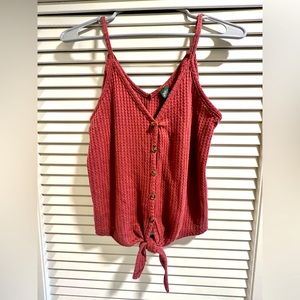 WILD FABLE tie front tank (SUPER SOFT!) Size Small